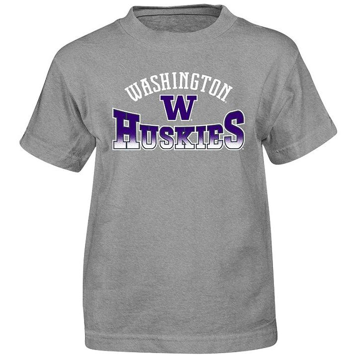 Boys 4-7 Washington Huskies Cotton Tee, Boy's, Size: M(5/6), Grey (charcoal)