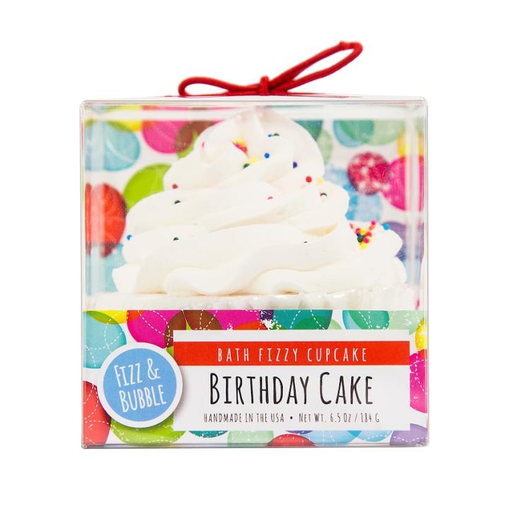 Fizz & Bubble Birthday Cake Bath Fizzy Cupcake, Multicolor