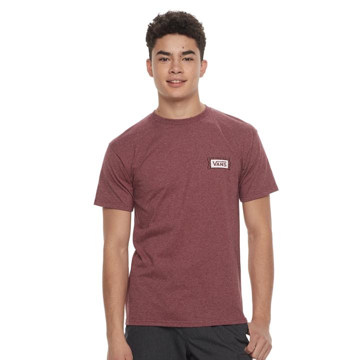 Men's Vans Built Around Tee, Size: Medium, Med Red