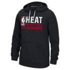 Men's Adidas Miami Heat Icon Status Climawarm Hoodie, Size: Medium, Black