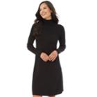 Women's Apt. 9&reg; Turtleneck Dress, Size: Medium, Black
