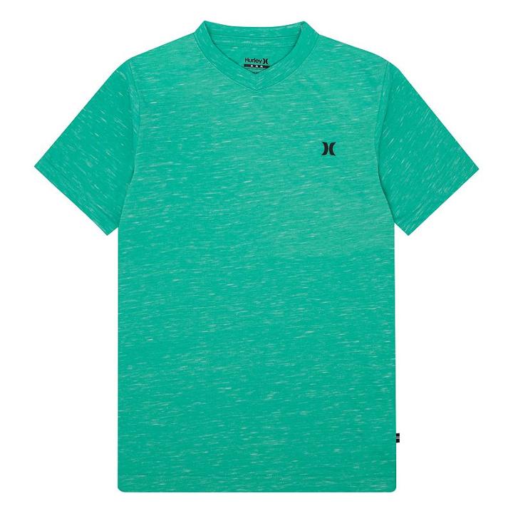 Boys 8-20 Hurley Slubbed Icon V-neck Tee, Boy's, Size: Medium, Green Oth