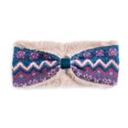 Women's Muk Luks Zigzag Faux Fur-lined Headband, Size: Fits Most, Med Pink