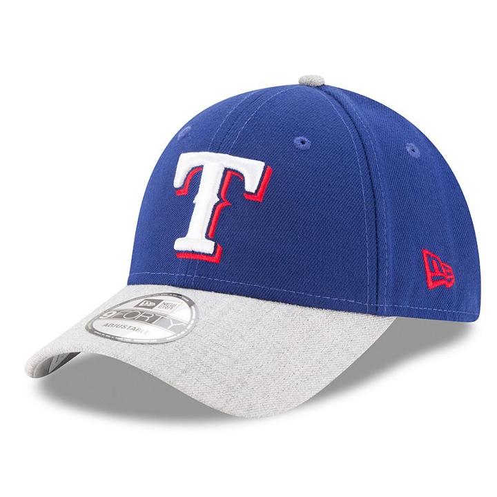 Adult New Era Texas Rangers 9forty The League Heather 2 Adjustable Cap, Ovrfl Oth