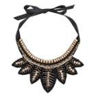 Gs By Gemma Simone Jazz Age Glam Flapper Bib Necklace, Women's, Size: 14, White