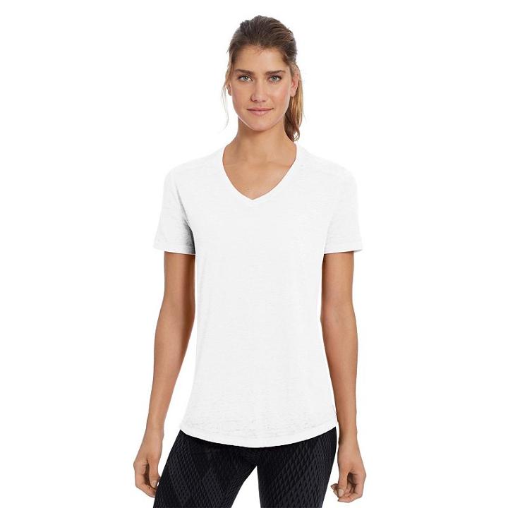 Women's Champion Sugar Wash Boyfriend Tee, Size: Large, White