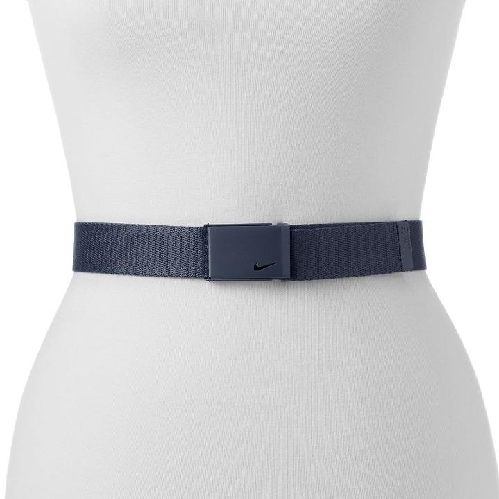 Women's Nike Tech Essential Bottle Opener Web Belt, Blue (navy)