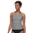 Women's Croft & Barrow&reg; High-neck Halterkini Top, Size: 18, Oxford