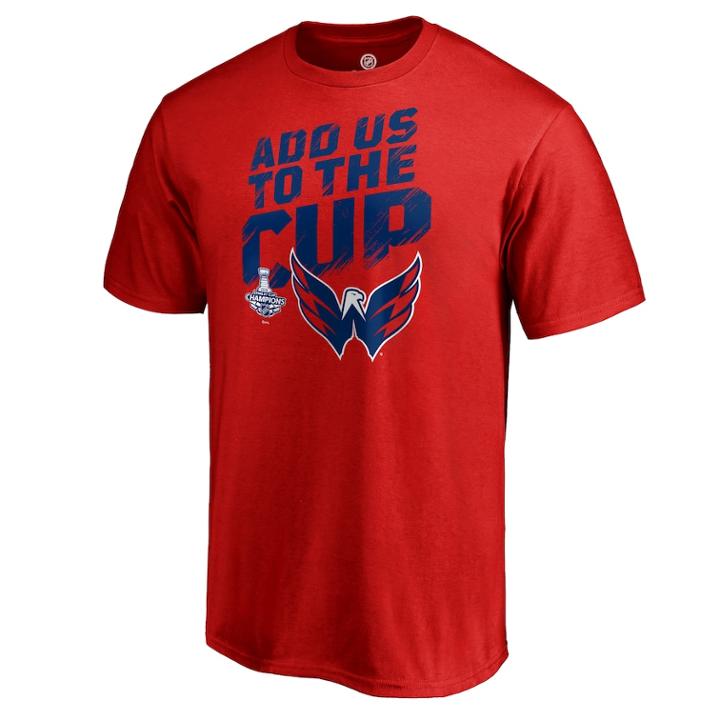 Men's Washington Capitals 2018 Stanley Cup Champions Stick It Tee, Size: Small, Red