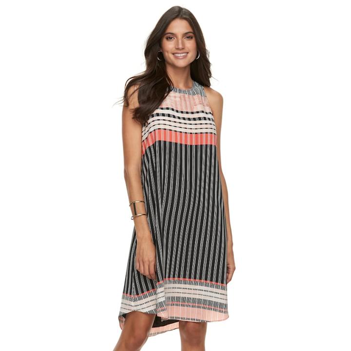 Women's Apt. 9&reg; High Neck Shift Dress, Size: Xs, Black