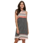 Women's Apt. 9&reg; High Neck Shift Dress, Size: Xs, Black