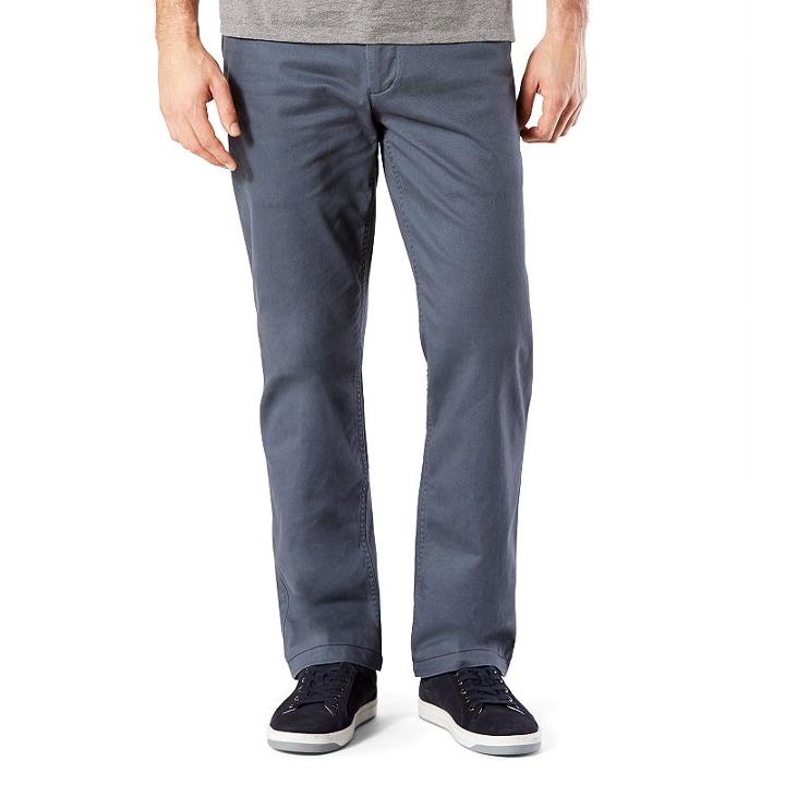 Big & Tall Dockers D3 Classic-fit Washed Khaki Flat-front Pants, Men's, Size: 38x36, Blue Other