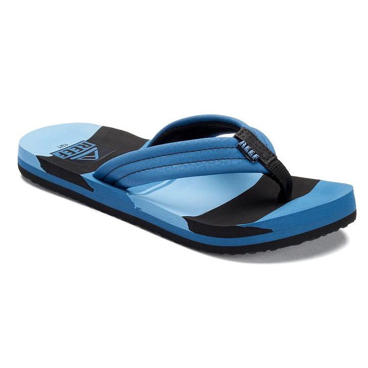 Reef Ahi Boy's Sandals, Size: 13-1, Light Blue