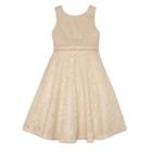 Girls 7-16 American Princess Rhinestone Waist Lace A-lined Dress, Size: 8, White Oth