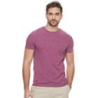 Men's Marc Anthony Slim-fit Striped Stretch Crewneck Tee, Size: Small, Purple