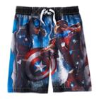 Boys 4-7 Marvel Captain America: Civil War Swim Trunks, Boy's, Size: 4, Grey
