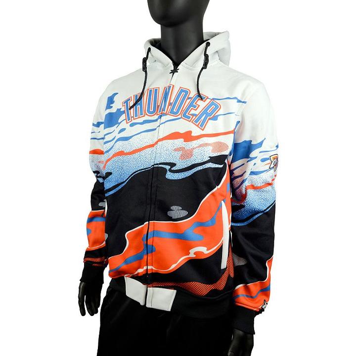 Men's Zipway Oklahoma City Thunder Hot Lava Hoodie, Size: Xxl, White
