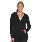 Women's Tek Gear&reg; Dry Tek Long Sleeve Hoodie, Size: Medium, Black