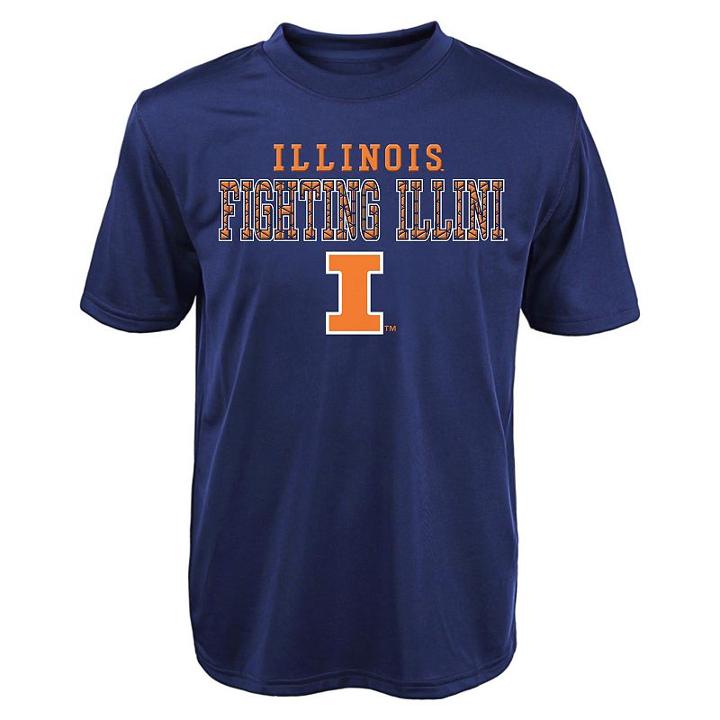 Boys 8-20 Illinois Fighting Illini Fulcrum Performance Tee, Boy's, Size: L(14/16), Blue