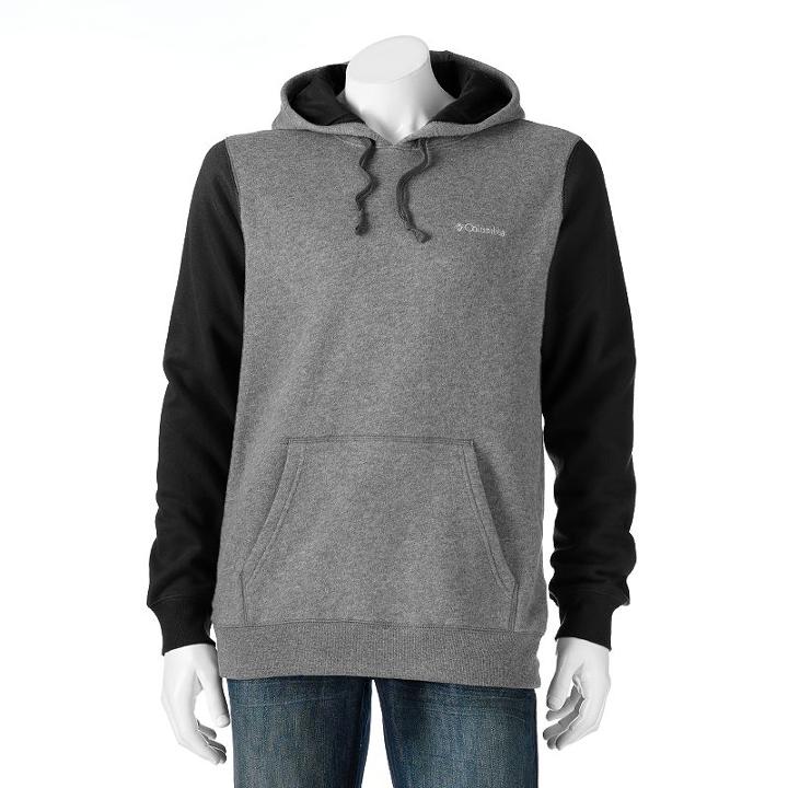 Big & Tall Columbia Deschutes Rapids Colorblock Hoodie, Men's, Size: L Tall, Grey (charcoal)