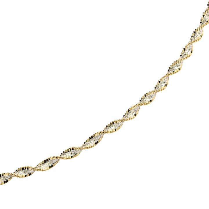 Primrose Sterling Silver Two-tone Butterfly-twist Chain Bracelet - 7-in, Women's, Size: 7, Grey
