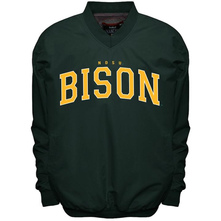 Men's Franchise Club North Dakota State Bison Members Windbreaker Pullover, Size: Xxl, Green