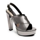2 Lips Too Too Oddyssey Women's Platform Sandals, Girl's, Size: Medium (7.5), Grey Other
