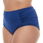 Plus Size Apt. 9&reg; Tummy Slimmer High-waisted Bikini Bottoms, Women's, Size: 1xl, Dark Blue