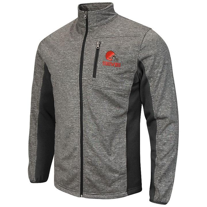 Men's Cleveland Browns Space-dye Full-zip Fleece Jacket, Size: Medium, Ovrfl Oth