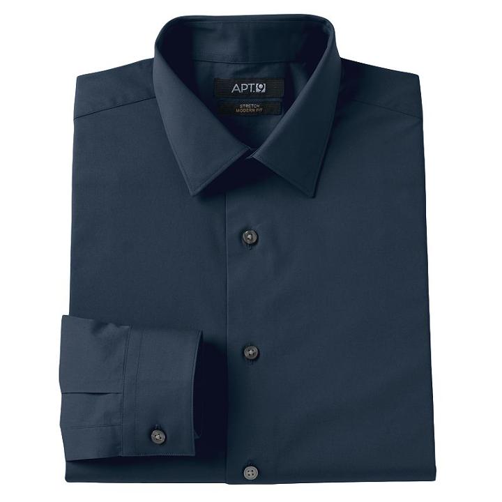 Big & Tall Croft & Barrow&reg; True Comfort Regular-fit Dress Shirt, Men's, Size: 15-34/35, Blue