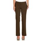 Women's Apt. 9&reg; Torie Curvy Fit Dress Pants, Size: 16 T/l, Brown