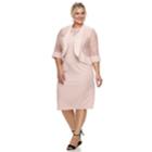 Plus Size Maya Brooke Lace-trim Sheath Dress & Jacket Set, Women's, Size: 16 W, Med Pink
