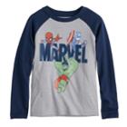 Toddler Boy Marvel Spider-man, Captain America & The Hulk Raglan Graphic Tee, Size: 2t, Med Grey