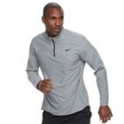 Men's Nike Breathable Quarter-zip Pullover Top, Size: Xl, Silver