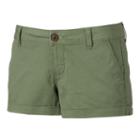 Juniors' So&reg; Chino Shortie Shorts, Girl's, Size: 9, Med Green