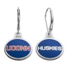 Fiora Uconn Huskies Sterling Silver Team Logo Drop Earrings, Women's, Multicolor