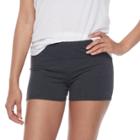 Junior's So&reg; Gray Bike Short Shortie, Teens, Size: Medium, Dark Grey