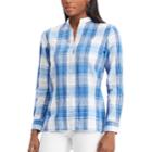 Women's Chaps Print Shirt, Size: Xl, Blue