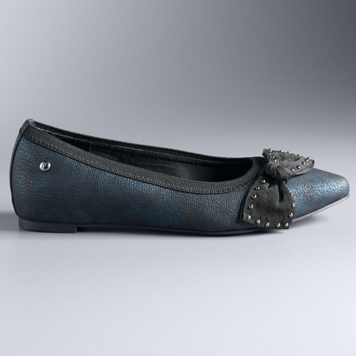 Simply Vera Vera Wang Stork Women's Ballet Flats, Size: 7, Blue