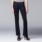 Simply Vera Vera Wang Modern Fit Bootcut Jeans - Women's, Size: 6, Dark Blue