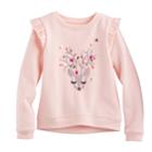 Girls 4-10 Jumping Beans&reg; Ruffle Pullover, Size: 7, Brt Pink