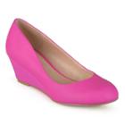 Journee Collection Dolup Women's Wedge Loafers, Girl's, Size: 8, Pink