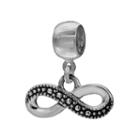 Individuality Beads Sterling Silver Infinity Charm, Women's, Grey