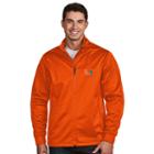 Men's Antigua Miami Hurricanes Waterproof Golf Jacket, Size: Medium, Brt Orange
