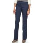 Juniors' Candie's&reg; Marilyn Bootcut Pants, Teens, Size: 0, Dark Blue