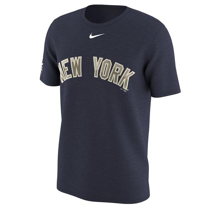 Nike, Men's New York Yankees Memorial Day Tee, Size: Large, Blue (navy)