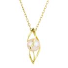 14k Gold Pink Freshwater Cultured Pearl Cage Pendant Necklace, Women's, Size: 17