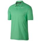 Men's Nike Essential Regular-fit Dri-fit Embossed Performance Golf Polo, Size: Medium, Green