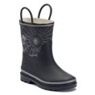 Western Chief Bright Web Reflective Toddlers' Waterproof Rain Boots, Kids Unisex, Size: 10 T, Black