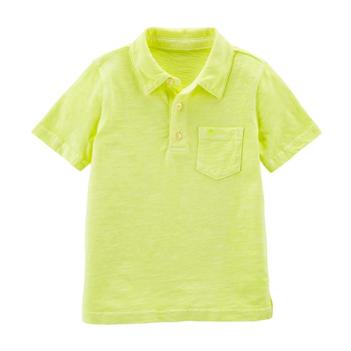Boys 4-8 Carter's Solid Polo Top, Size: 4/5, Yellow